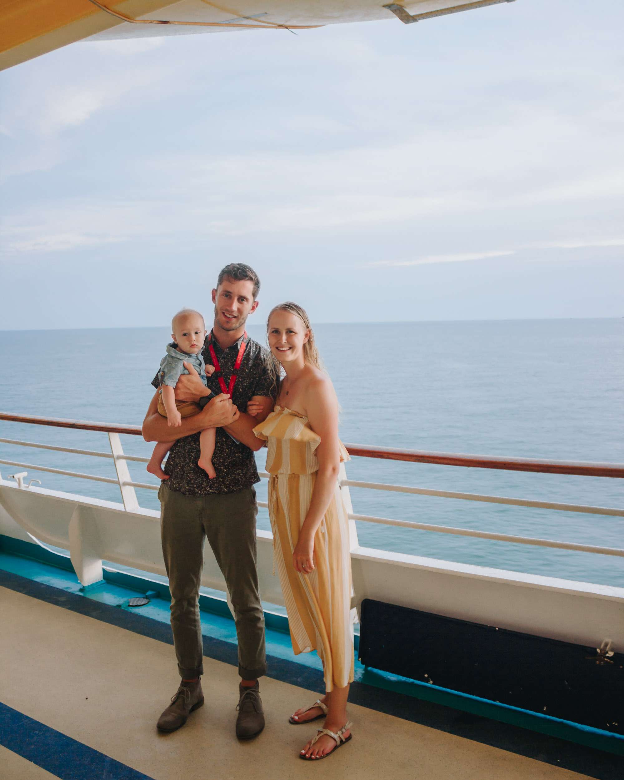 family with baby on deck of cruise ship - Where We Are Headed